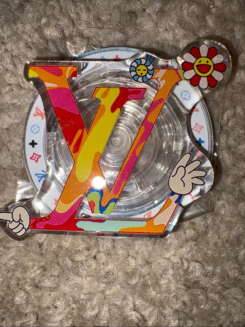 Colorful Multicolor Pop Socket- Designer-Inspired